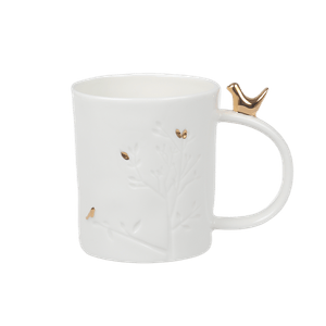 Mug Porcelana England Blanco 300 ml - Ikhome