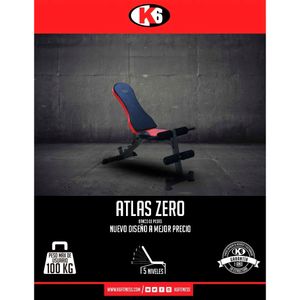Banco de pesas Ajustable multiposicion K6 Atlas Zero