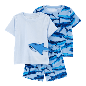 Set Pijama 3 Piezas Tiburón Niños - Carter's