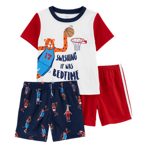 Set 3 Piezas Camiseta Manga Corta y Shorts Niños - Carter's