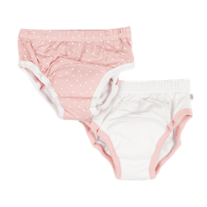 Set 2 Panties Rosa y Blanco Bebés Niñas - Baby Fresh