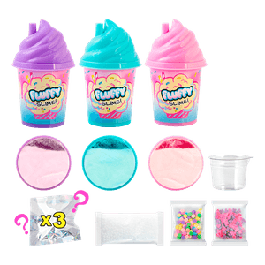 Set Mezcla Fluffy Slime Pop 3 Batidos - So Slime