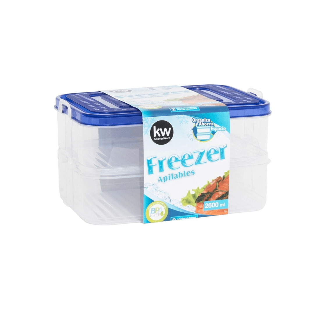 Set 3 Contenedores Congelador/Freezer