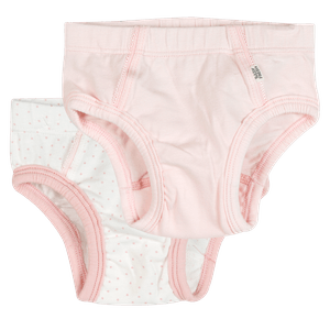 Set 2 Panties Blanco y Rosa Bebés Niñas - Baby Fresh