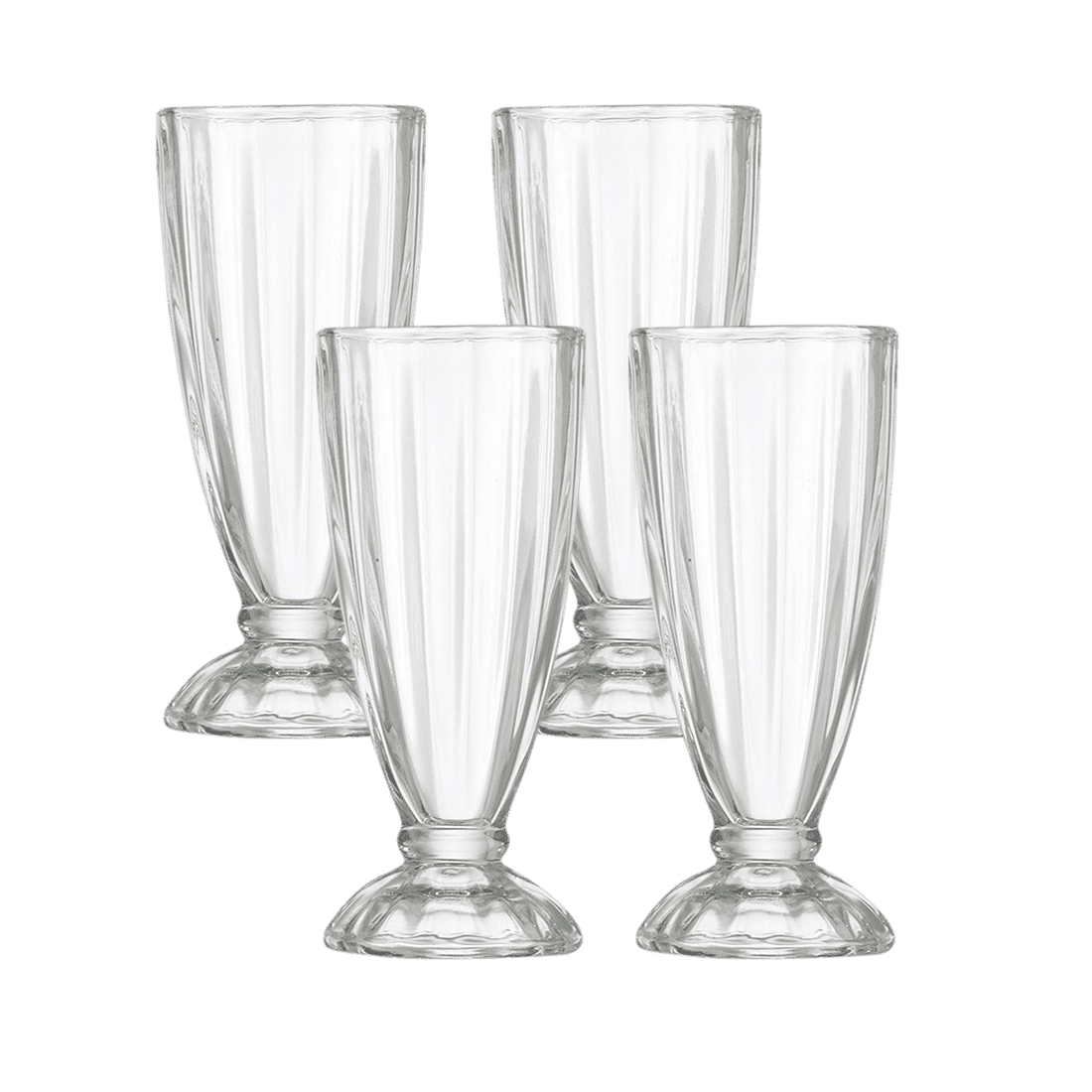 Set 4 Vasos para Malteada Tara 355ml - Crisa