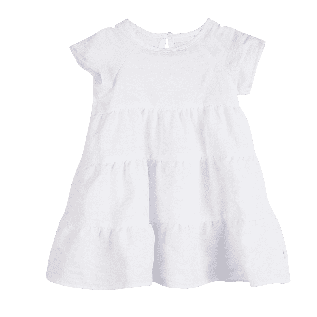 Vestido Manga Corta Blanco Niñas - Baby Fresh