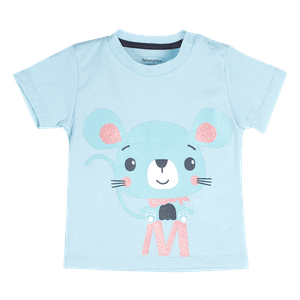 Camiseta Manga Corta Azul Niñas - Fisher Price