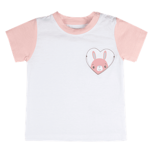Camiseta Manga Corta Blanco Niñas - Fisher Price