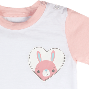Camiseta Manga Corta Blanco Niñas - Fisher Price