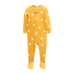 Pijama Enteriza con Pies Amarilla Niñas - Carter's