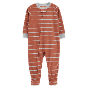 Pijama Enteriza Naranja Rayas Niños - Carter's